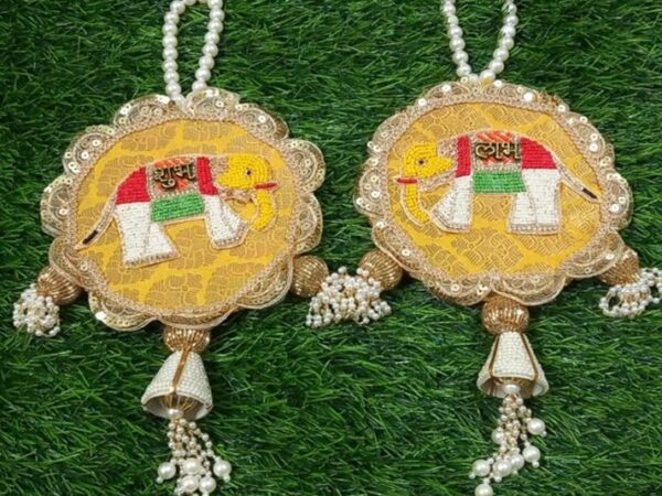 6” X 14” Elephant Design Decorative Piece